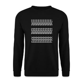 Fuck This Shit - Unisex Sweatshirt - black - Front - Alina (178cm) & Michal (187cm)
