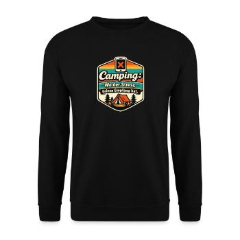 Campeur - Sweat-shirt Unisexe - noir - Devant - Alina (178cm) & Michal (187cm)