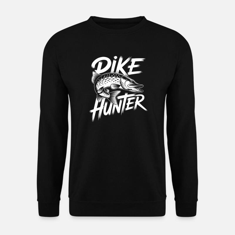 Hecht Angler - Unisex Pullover - Schwarz