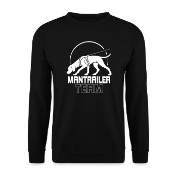 Vizsla Mantrailer Team Dog Sports Dogs Wilsigns - Unisex Sweatshirt - black - Front - Alina (178cm) & Michal (187cm)