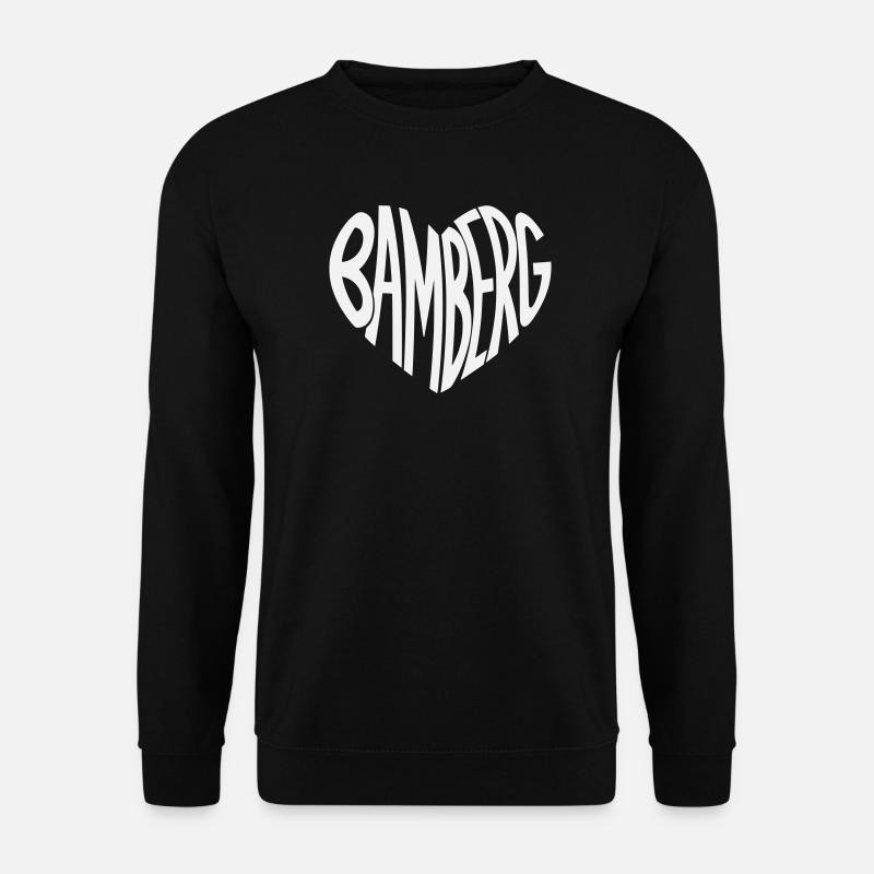 Bamberg Herz Typo - Unisex Pullover - Schwarz