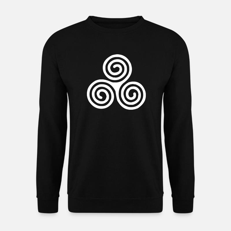 Triskele blanc - Sweat-shirt Unisexe - noir