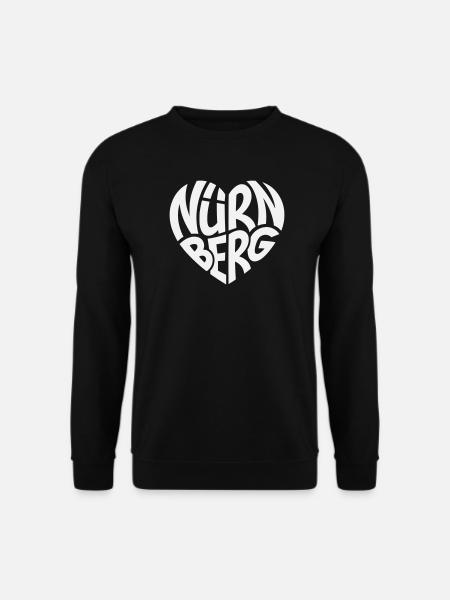 Nuremberg Heart Lettering - Unisex Sweatshirt - black