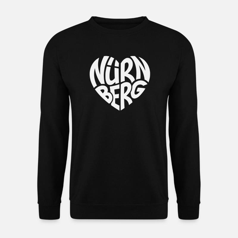 Nurnberg Herz Schriftzug - Unisex Pullover - Schwarz