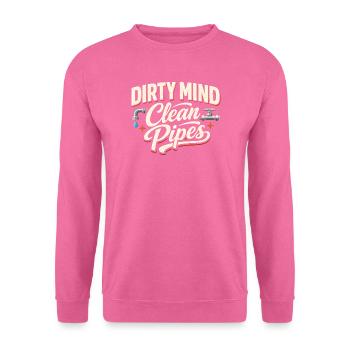 Schmutzige Gedanken | Kanalreinigung - Unisex Pullover - Pink - Vorne