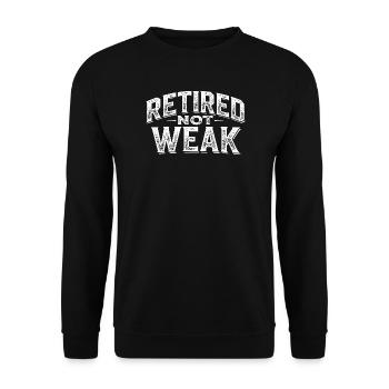 Bodybuilding Retirement for Gym Men Fitness - Unisex Sweatshirt - black - Front - Alina (178cm) & Michal (187cm)