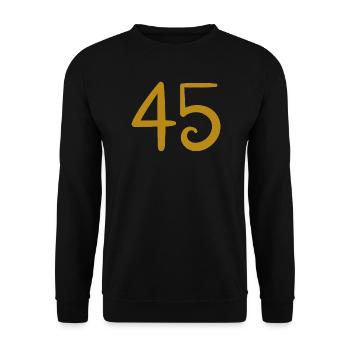 45 - Unisex Sweatshirt - black - Front - Alina (178cm) & Michal (187cm)