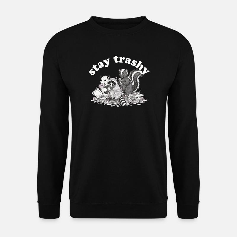 Reste Raton laveur Opossum Skunk - Sweat-shirt Unisexe - noir