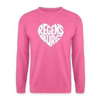 Regensburg Herzdesign - Unisex Pullover - Pink - Vorne