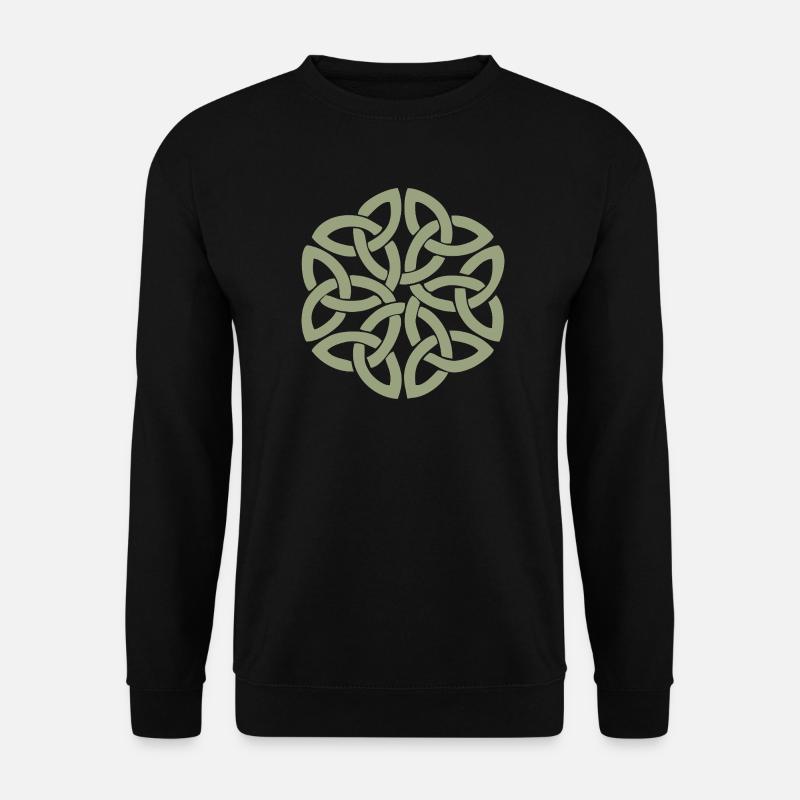 Nœud celtique entrelacé circulaire - Sweat-shirt Unisexe - noir