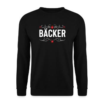 Métier de boulanger - Sweat-shirt Unisexe - noir - Devant - Alina (178cm) & Michal (187cm)
