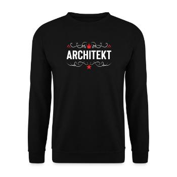 Architekt Beruf - Unisex Pullover - Schwarz - Vorne - Alina (178cm) & Michal (187cm)