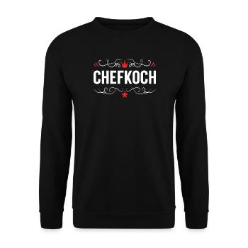 Chefkoch Kochen - Unisex Pullover - Schwarz - Vorne - Alina (178cm) & Michal (187cm)