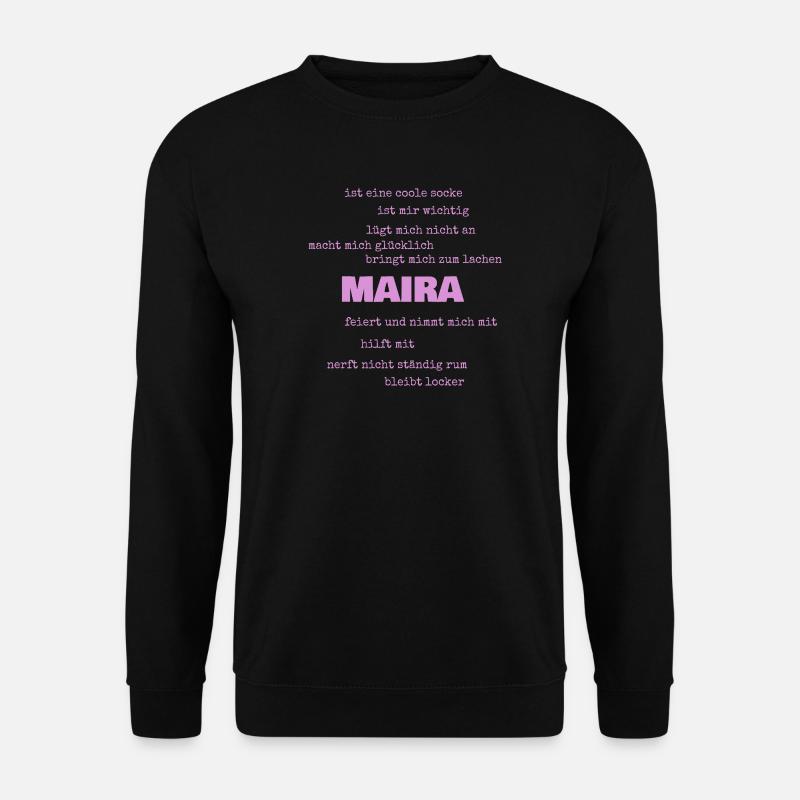 Maira - Unisex Pullover - Schwarz