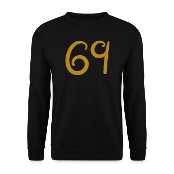 69 - Unisex Pullover - Schwarz - Vorne - Alina (178cm) & Michal (187cm)
