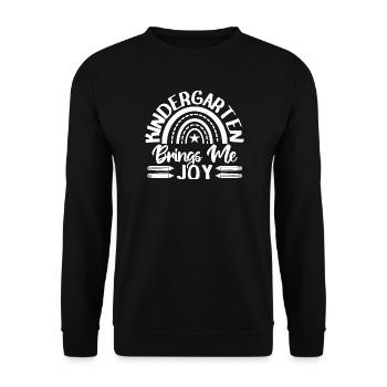 Preschool Teacher Brings Me Joy Daycare Teacher - Unisex Sweatshirt - black - Front - Alina (178cm) & Michal (187cm)