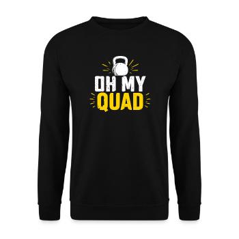 Oh mon pouvoir de quatre kettlebells - Sweat-shirt Unisexe - noir - Devant - Alina (178cm) & Michal (187cm)