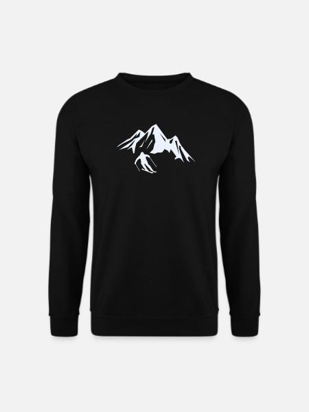 Summit Adventure Skier Silhouette - Unisex Sweatshirt - black