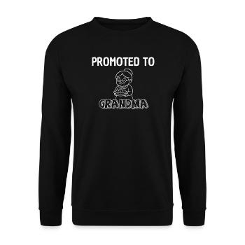 Doctorat à grand-mère – Motif de tarte - Sweat-shirt Unisexe - noir - Devant - Alina (178cm) & Michal (187cm)