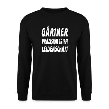 Gärtner - Unisex Pullover - Schwarz - Vorne - Alina (178cm) & Michal (187cm)