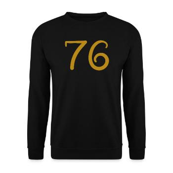 76 - Unisex Sweatshirt - black - Front - Alina (178cm) & Michal (187cm)