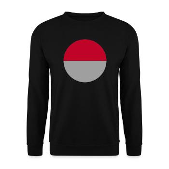 Drapeau indonésien - Sweat-shirt Unisexe - noir - Devant - Alina (178cm) & Michal (187cm)