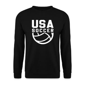USA Soccer - Sweat-shirt Unisexe - noir - Devant - Alina (178cm) & Michal (187cm)