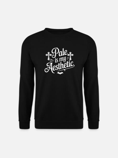 Pale Is My Aesthetic - Unisex Sweatshirt - black