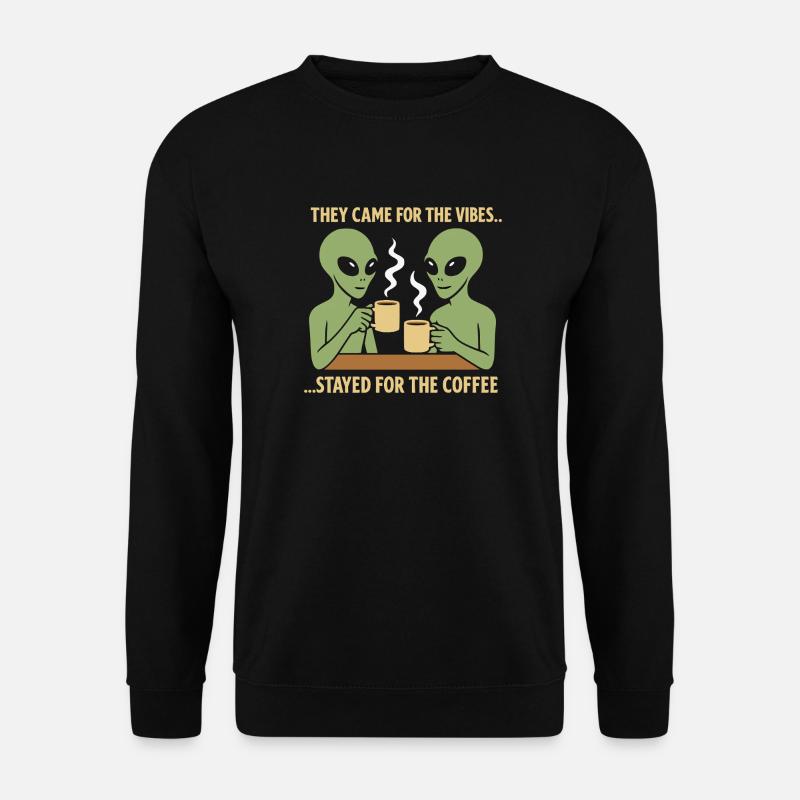 Alien Coffee Lovers  - Unisex Sweatshirt - black