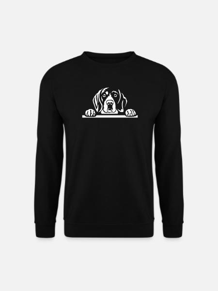 Beagle Kopf "Black Edition" - Unisex Pullover - Schwarz