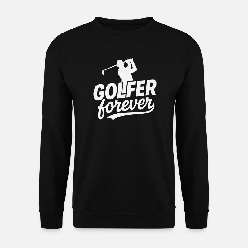 Golfer Forever Logo-Motiv - Unisex Pullover - Schwarz