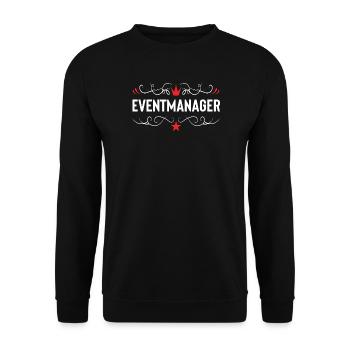 Event Manager - Unisex Sweatshirt - black - Front - Alina (178cm) & Michal (187cm)