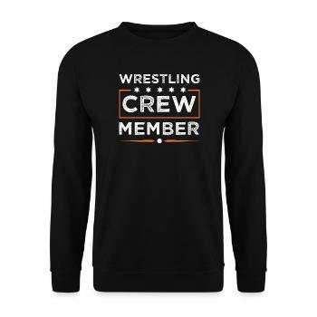 Wrestling Crew - Unisex Pullover - Schwarz - Vorne - Alina (178cm) & Michal (187cm)