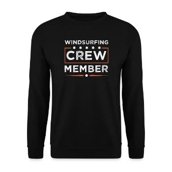 Équipage de planche à voile - Sweat-shirt Unisexe - noir - Devant - Alina (178cm) & Michal (187cm)