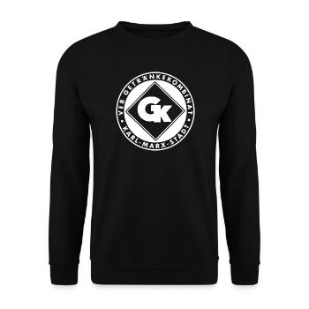 VEB_Getraenkekombinat_Karl-Marx-Stadt-_weiss - Unisex Pullover - Schwarz - Vorne - Alina (178cm) & Michal (187cm)