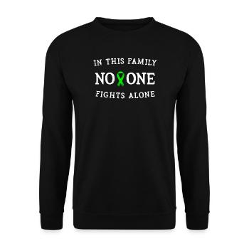 Niemand kämpft allein Familienband - Unisex Pullover - Schwarz - Vorne - Alina (178cm) & Michal (187cm)