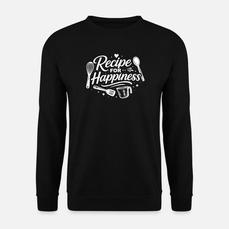 recipe for happiness - Unisex Sweatshirt - black