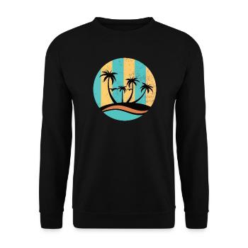 Beach Circle - Unisex Pullover - Schwarz - Vorne - Alina (178cm) & Michal (187cm)