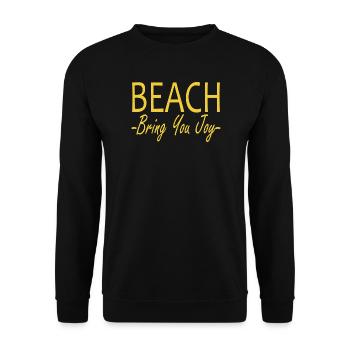 Beach bring you joy - Unisex Pullover - Schwarz - Vorne - Alina (178cm) & Michal (187cm)
