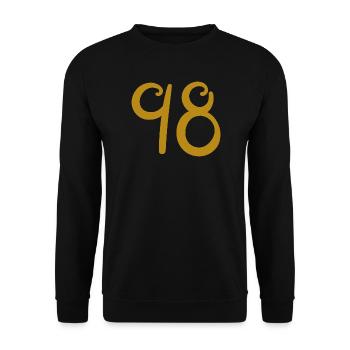 98 - Unisex Sweatshirt - black - Front - Alina (178cm) & Michal (187cm)