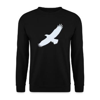 Eagle - Unisex Sweatshirt - black - Front - Alina (178cm) & Michal (187cm)