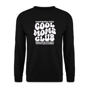 Cadeau des mamans pour la fête des mères - Club des mamans cool - Sweat-shirt Unisexe - noir - Devant - Alina (178cm) & Michal (187cm)