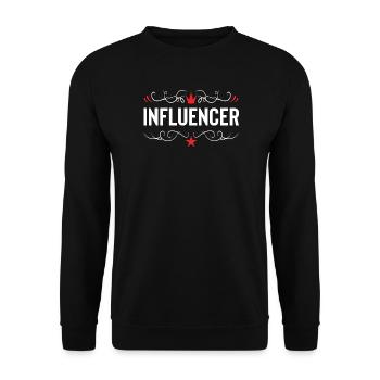 Influencer Beruf - Unisex Pullover - Schwarz - Vorne - Alina (178cm) & Michal (187cm)