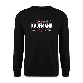 Kaufmann Beruf - Unisex Pullover - Schwarz - Vorne - Alina (178cm) & Michal (187cm)