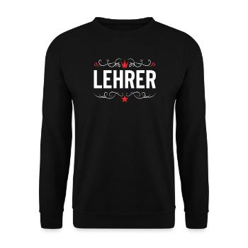 Lehrer Beruf - Unisex Pullover - Schwarz - Vorne - Alina (178cm) & Michal (187cm)