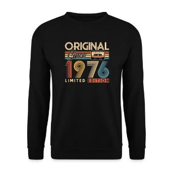 50e anniversaire, 50 ans - Sweat-shirt Unisexe - noir - Devant - Alina (178cm) & Michal (187cm)