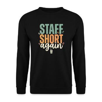 Head of the daycare center, head of the preschool - Unisex Sweatshirt - black - Front - Alina (178cm) & Michal (187cm)