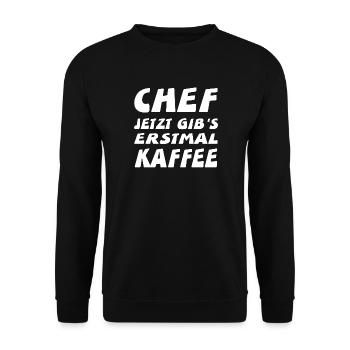 Chef - Unisex Pullover - Schwarz - Vorne - Alina (178cm) & Michal (187cm)
