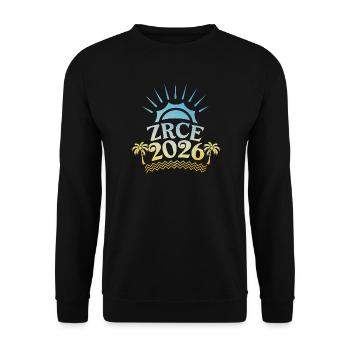 Zrce Party 2026 Bunt - Unisex Pullover - Schwarz - Vorne - Alina (178cm) & Michal (187cm)
