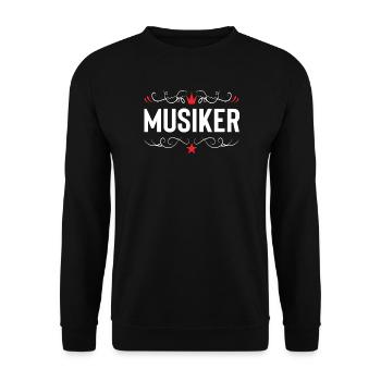 Musiker Beruf - Unisex Pullover - Schwarz - Vorne - Alina (178cm) & Michal (187cm)